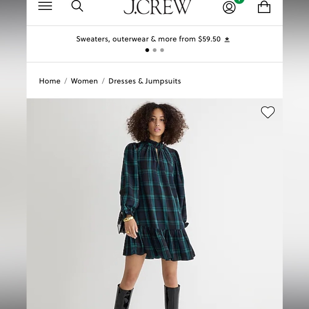 Size XS Jcrew Dress (never worn) this season